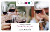 THE NEW TASTE EXPERIENCES Partnership program · different but complementary backgrounds, who will support you in organizing events, from the beginning all the way to the end. Trainers,