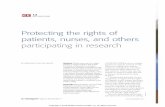 Protecting the rights of patients, nurses, and others ...€¦ · course. The participants were not informed about the study’s purpose and did not receive treatment for their syphilis,