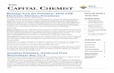 A Publication of the Chemical Society of Washington Section of … · The Capital Chemist Page 3 Now Accepting Nominations for the Charles L. Gordon Memorial Award Contributed by