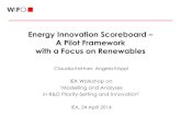 Energy Innovation Scoreboard A Pilot Framework with a ... Energy Efficiency Renewable energy supply
