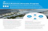 MNAA Business Diversity Program · diversity in its hiring and procurement practices. BNA Vision provides an unprecedented opportunity to continue that record of success, and MNAA