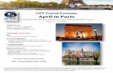 CDT Travel Presents April in Parisimages.vacationport.net/NexCiteContent/cdttravel...• 5 nights, 5-Star Hotel De Vigny, Paris. A luxury boutique hotel located near Arc de Triomphe