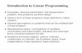 Introduction to Linear Programminglendulet.tmit.bme.hu/~retvari/courses/VITMD097/en/... · Introduction to Linear Programming • Examples: resource optimization, the transportation