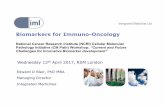 Biomarkers for Immuno-Oncology - NCRI CMPathcmpath.ncri.org.uk/wp-content/uploads/2017/05/Eddie-Blair.pdf · of KEYTRUDA® (pembrolizumab), in patients with previously untreated advanced