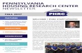 PENNSYLVANIA HOUSING RESEARCH CENTER ......of these events represent our tried and true outreach and educational programming, while others are entirely new initiatives, such as our