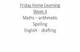 Friday Home Learning Week 4 Maths Spelling English - draftingbrougham-school.org.uk/wp-content/uploads/Friday... · correctly spelling this weeks spelling word: 1. A strange symbol