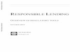 Responsible Lending Paper 20131108 Final...1 . A. CKNOWLEDGMENTS. This paper was prepared by Mr. Tomáš Prouza (Senior Financial Sector Specialist, Financial and Private Sector Development,