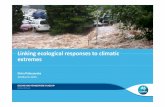 Linking ecological responses to climatic extremes · Linking ecological responses to climatic extremes Elvira Poloczanska ... (Gulf of Northward shifts of commercial ... 1998 Warming