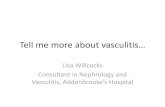 Tell me more about vasculitis… · Early systemic vasculitis Constitutional symptoms, Cr
