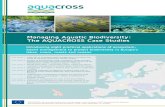 Managing Aquatic Biodiversity: The AQUACROSS Case Studies · contribute to the conservation of biodiversity, i.e. achievement of the “healthy marine ecosystem” societal goal,