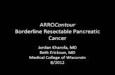 ARRO Contour Borderline Resectable Pancreatic Cancer · ARROContour Borderline Resectable Pancreatic Cancer Jordan Kharofa, MD Beth Erickson, MD Medical College of Wisconsin 8/2012