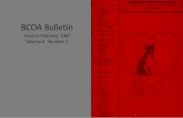 BCOA Bulletin January-February 1967 · The motion included recommendation that the Board approve publishing of maiority and minority opinions ... please send a letter or postcard