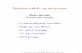 Theoretical results for top quark processes · Aliev et al, CPC 182, 1034 (2011) total-pQCD Ahrens et al, PLB 703, 135 (2011) diﬀerential-SCET Beneke et al, NPB 855, 695 (2012)
