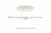 Policy Strategy Paper for Slovenia, 2016 - Microsoft...Slovenia to be able to draw from the European Union’s structural funds during the current financial perspective. Proper and