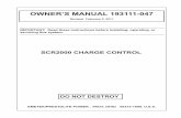 OWNER’S MANUAL 193111-047 - Prestolite Power€¦ · 3. Maintain electrolyte level in batteries to be charged, as instructed by battery manufacturer. The volume of electrolyte will
