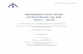 NEWMAN COLLEGE STRATEGIC PLAN 2017 - 2019€¦ · NEWMAN COLLEGE STRATEGIC PLAN 2017 - 2019 ... and the charism of Saint Marcellin Champagnat as an expression of the Good News of
