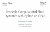 Petascale Computational Fluid Dynamics with Python on GPUson-demand.gputechconf.com/gtc/2016/presentation/s... · eak FLOP/s 0 20 40 60 80 100 K20X GPUs 50 100 200 400. PyFR Weak
