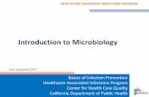 Introduction to Microbiology - CDPH Home · Introduction to Microbiology Last Updated 2017. HEALTHCARE-ASSOCIATED INFECTIONS PROGRAM Objectives • Describe role of the laboratory