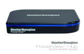 PowerView Hub - Hunter Douglas · Home Automation Integration . . . . .17 ... E Repeater Kit: 1 PowerView Repeater 1 USB Power Supply (white) 5 A. 7 Connect power to Hub. Connect