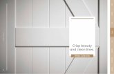 Crisp beauty and clean lines.€¦ · and busy interiors to stripped back urban apartments. Crisp beauty and clean lines. 64 Grey Walnut Oak White Pine Dividers Accessories In the
