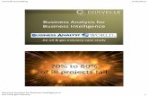 Business Analysis for Business Intelligence - Corvelle Consulting€¦ · Management consulting in information technology Microsoft Canada columnist & CBC Radio host PPDM Association