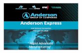Anderson Express - 02-20-20 for Website Update overview 2020.… · • Anderson Express is backed by other global group companies with common ownership • We are the “go to”