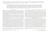 Computer-Assisted Geologic Photogrammetry€¦ · Computer-Assisted Geologic Photogrammetry K. s. Dueholm' and C. L. Pillmore u.s. Geological Survey, Denver Federal Center, MS 913,