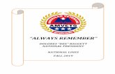 “ALWAYS REMEMBER” - AMVETSamvetsaux.org/wp-content/uploads/2019/10/2019-Fall-Lines.pdf · always remember. why we are here and why we do what we do. Those two words mean so much