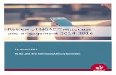 Review of NGAC Twitter use and engagement 2014-2016 report … · 2017-04-25 · and NZ centred professional discussion on Twitter. This series of monthly chats, which explores library