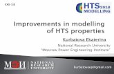 Improvements in modelling of HTS - Eventos FCT/UNL...disk HTS, 2 – inductor coil Diameter of HTS 30 mm Thickness of HTS 10 mm Inner diameter of coil 80 mm Outer diameter of coil