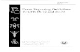 NUREG-1022, Rev 2, Cover - End, 'Event Reporting ... · NUREG-1022 Rev. 2 Event Reporting Guidelines 10 CFR 50.72 and 50.73 U.S. Nuclear Regulatory Commission AZ Office Nuclear Reactor