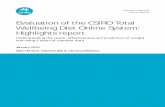 Evaluation of the CSIRO Total Wellbeing Diet Online System .../media/News-releases/2020/... · Evaluation of the CSIRO Total Wellbeing Diet Online System: Highlights report | 3 1.3