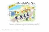 Hillcrest Kāhui Ako - Home | Education in New Zealand · broad range of NCEA subjects which cater successfully for student needs. Cambridge assessments are offered at Year 12 in