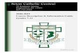 2011 2012 70 Seminary Avenue Binghamton, NY 13905 607.723 · 2011- 2012 Seton Catholic Central 70 Seminary Avenue Binghamton, NY 13905 607.723.5307 2018-2019 Course Description &