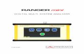 Digital multi system analyzer - RANGER Mini · Degree 2 environments. * External DC charger can be used in Overvoltage Category II, installation and Pollution Degree 1 environments.