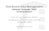 Distributed Data Management - TU Kaiserslauterndbis.informatik.uni-kl.de/files/teaching/ss15/ddm/lecture1.pdf · consistent hashing, PageRank, Bloom filters Distributed Data Management,