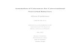 Annotation of Utterances for Conversational Nonverbal ... · Annotation of Utterances for Conversational Nonverbal Behaviors Allison Funkhouser ... In order to test this labeling