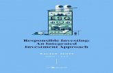 Responsible Investing: An Integrated Investment Approach · RESPONSIBLE INVESTING: AN INTEGRATED INVESTMENT APPROACH OCTOBER 2018 *These are edited notes, please see page 4 for further