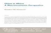 China in Africa: A Macroeconomic Perspective€¦ · A Macroeconomic Perspective Abstract In recent years, China has dramatically expanded its financing and foreign direct investment