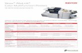 Xerox AltaLink Color Multifunction Printers...energy during inactive periods and automatically activates the device when a user approaches. Long Sheet Feed Kit (optional) provides