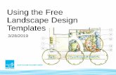 Using the Free Landscape Design Templates · and line up the front yard to match •Draw in property boundary, front of the building footprint, driveway, sidewalk, etc. •Optional