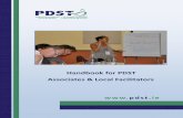 Handbook for PDST Associates & Local Facilitators Handbook 20142015.pdf · contacted directly by e-mail at alfa@blacrockec.ie or phone at 01-2365026. Please Note For the purpose of