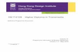 Hong Kong Design Institutedilwlintra.vtc.edu.hk/de-dpo/doc_centre_files/DPDs/DM... · 2019-10-11 · Higher Diploma in Transmedia (DE114109) Volume B - Programme Information & Module