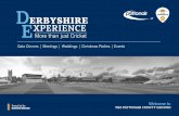 DERBYSHIRE E XPERIENCE - Venue Hire Derbyevents.derbyshireccc.com/wp-content/uploads/2019/... · The versatile nature of The Pattonair County CHRISTMAS PARTIES ... Exclusive hire