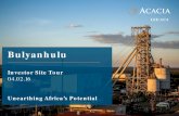Bulyanhulu - Acacia Mining/media/Files/A/... · expectations of future events or results as opposed to historical facts. These statements include, financial projections and estimates