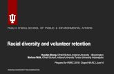 Racial diversity and volunteer retention · Racial diversity and volunteer retention INDIANA UNIVERSITY BLOOMINGTON PAUL H. O’NEILL SCHOOL OF PUBLIC & ENVIRONMENTAL AFFAIRS Ruodan