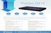 Yeastar N412 Datasheet en · Yeastar N412 Smart PBX for Small Business Yeastar N412 is a flexible and modular PBX that provides productivityenhancing communication - platform for