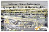 Internet-Scale Datacenter Economics: Costs & Opportunities · Pace of Innovation •Datacenter pace of innovation increasing –More innovation in last 5 years than previous 15 –Driven