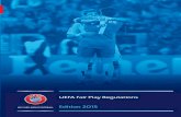 UEFA Fair Play Regulations · The Fair Play and Social Responsibility Committee decides on the amount of prize money awarded. 12.03 To be included in the fair play rankings for any