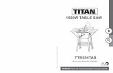 1500W TABLE SAW - Free Instruction Manuals · Tighten the screws to secure the extension table, making sure it is aligned and flush with the table saw. Repeat for the second side